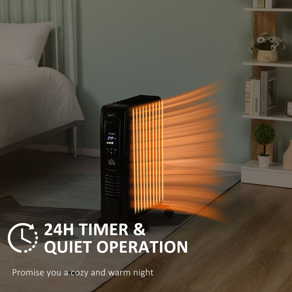 2180W Digital Oil Filled Radiator Heater with  LED Display