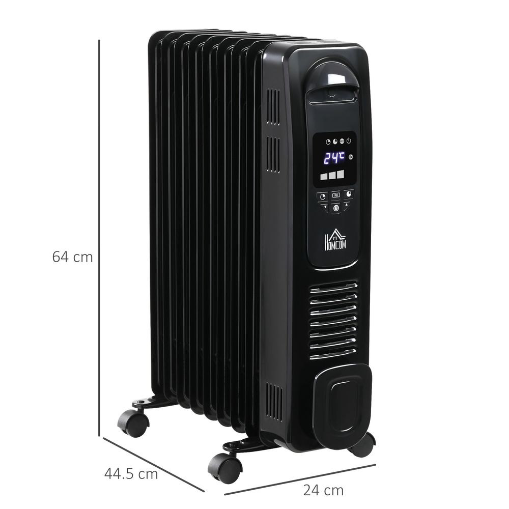 2180W Digital Oil Filled Radiator Heater with  LED Display