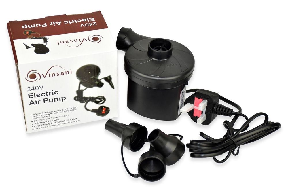 Electric Air Pump for Air Bed, Inflatables, Paddling Pool