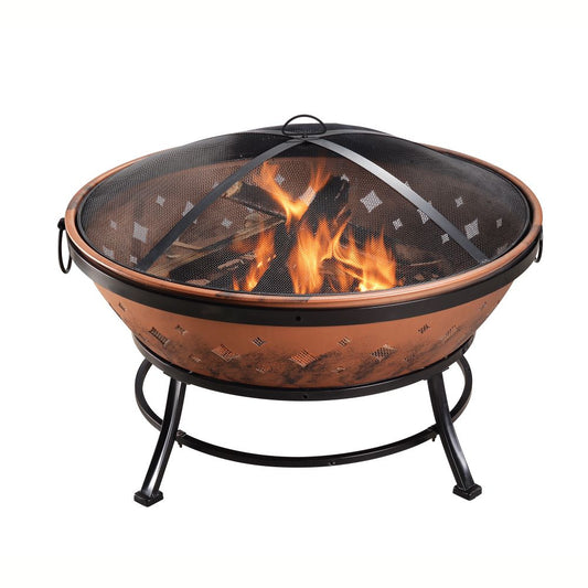 Garden Large Wood Burning Bowl Fire Pit, Outdoor Log Burner Firepit