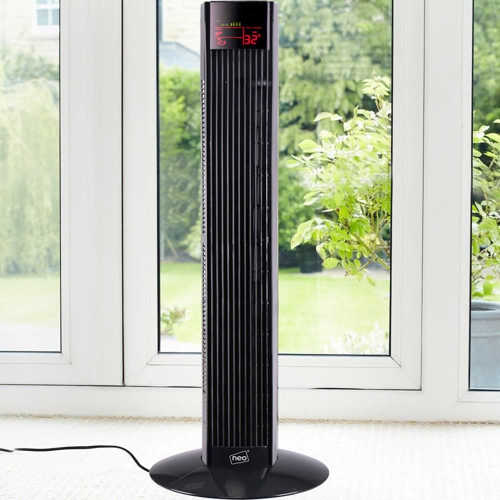 36” Free Standing 3 Speed Tower Fan with Remote Control
