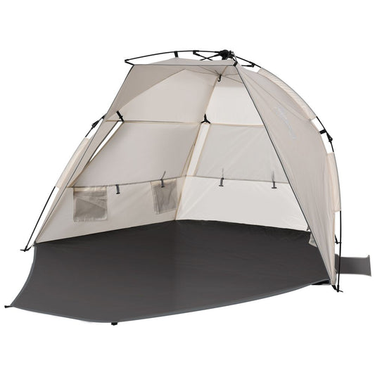 1-2 Man Pop-Up Beach Tent, Sun Shade Shelter, UV 20+ Protection Floor