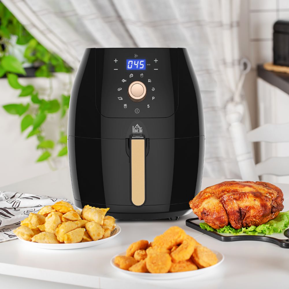 Air Fryer 1700W 5.5L with Digital Display and Adjustable Temperature
