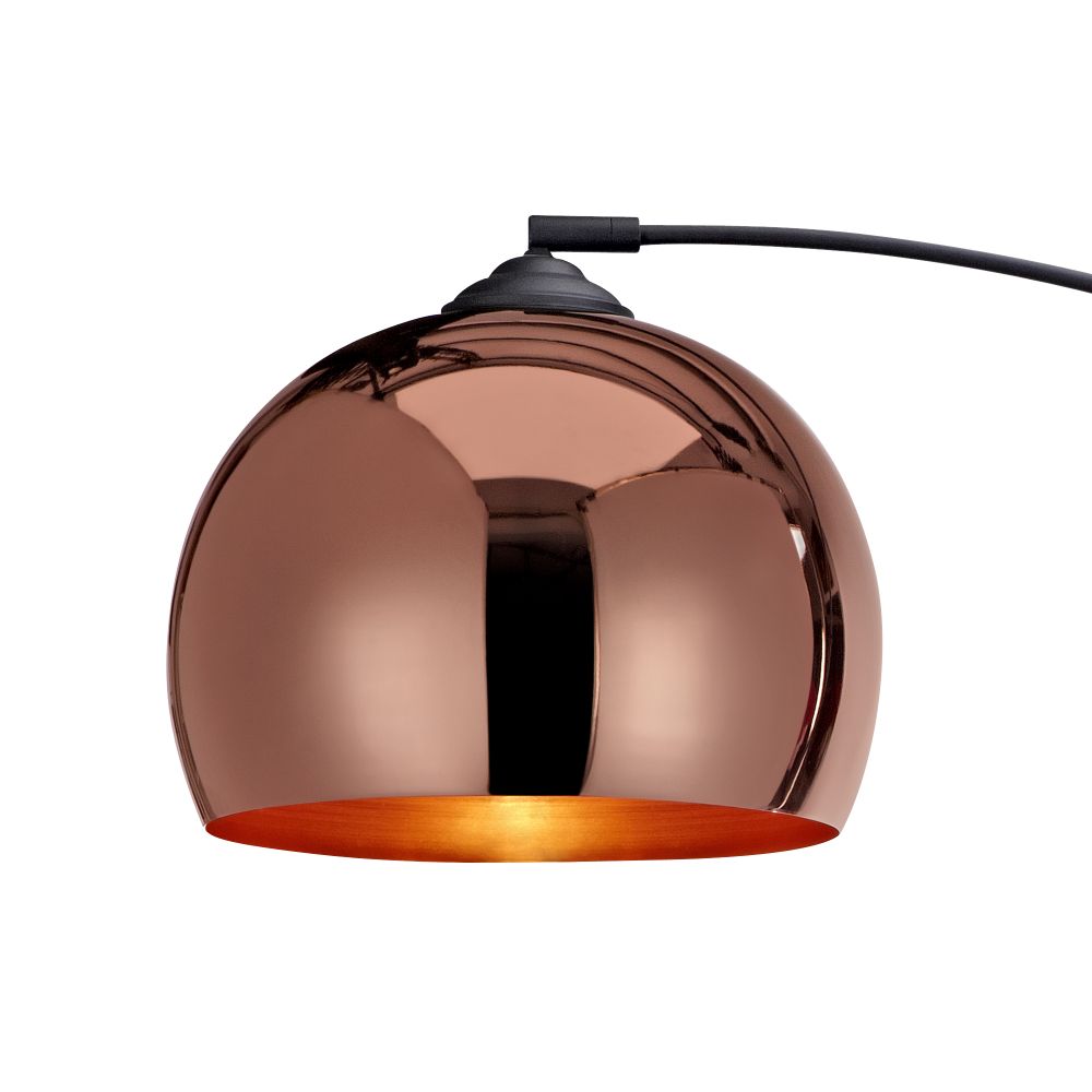 Arquer Standard Arc Curved Floor Lamp, Modern Lighting, Rose Gold